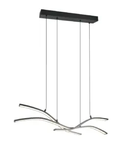 Trio Lighting - 332810332 SPIDER Κρεμαστό Φωτιστικό Ράγα LED 46W 5350lm Dimmable CCT Μαύρο Ματ με Τηλεχειριστήριο