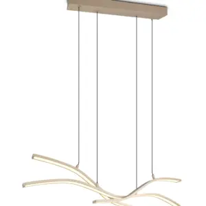 Trio Lighting – 332810343 SPIDER Κρεμαστό Φωτιστικό Ράγα LED 46W 5350lm Dimmable CCT Μπεζ με Τηλεχειριστήριο