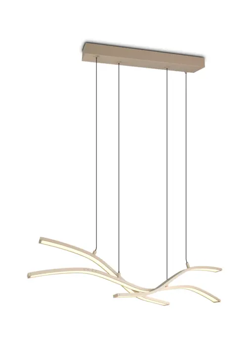 Trio Lighting – 332810343 SPIDER Κρεμαστό Φωτιστικό Ράγα LED 46W 5350lm Dimmable CCT Μπεζ με Τηλεχειριστήριο