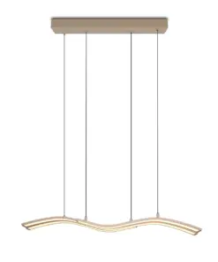 Trio Lighting – 332810343 SPIDER Κρεμαστό Φωτιστικό Ράγα LED 46W 5350lm Dimmable CCT Μπεζ με Τηλεχειριστήριο