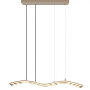 Trio Lighting – 332810343 SPIDER Κρεμαστό Φωτιστικό Ράγα LED 46W 5350lm Dimmable CCT Μπεζ με Τηλεχειριστήριο