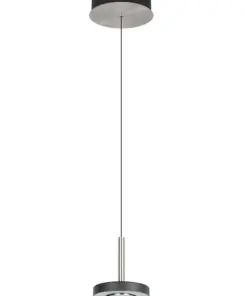 Trio Lighting – 334410107 GUANO Κρεμαστό Φωτιστικό Σποτ LED 8W 850lm Step Dimmable CCT Μαύρο & Νίκελ Ματ