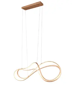 Trio Lighting NALA – 344310179 Κρεμαστό Φωτιστικό Ράγα LED 57W 6800lm Step Dimmable CCT Χρυσό