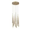 Κρεμαστό Φωτιστικό LED με 10 Χρυσά Minimal Σποτ Trio Lighting 4500lm Step Dimmable 2300/3000/4000K – 354831079