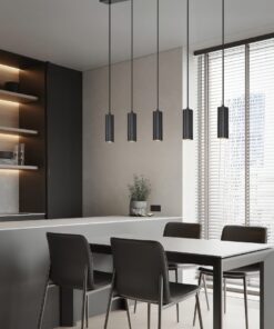 Κρεμαστό Φωτιστικό Ράγα Trio Lighting με 5xGU10 Μαύρα Σποτ – 367700532