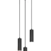 Κρεμαστό Φωτιστικό Ροζέτα Trio Lighting SOKA με 3xGU10 Μαύρα Σποτ - 367730332