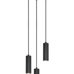 Κρεμαστό Φωτιστικό Ροζέτα Trio Lighting SOKA με 3xGU10 Μαύρα Σποτ - 367730332