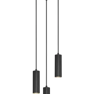 Κρεμαστό Φωτιστικό Ροζέτα Trio Lighting SOKA με 3xGU10 Μαύρα Σποτ - 367730332
