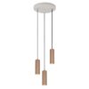 Κρεμαστό Φωτιστικό Ροζέτα με 3 Καφέ Σποτ GU10 Trio Lighting – 367730365