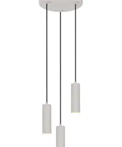 Κρεμαστό Φωτιστικό Ροζέτα Trio Lighting SOKA με 3xGU10 Γκρι Σποτ - 367730376