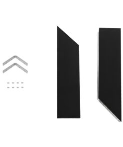 GLOBOSTAR® ALP-CORNER-IN90 LUMILINE 61770 Επιφανειακό / Κρεμαστό Προφίλ Αλουμινίου Γωνία με Λευκό Γαλακτερό Πατητό Κάλυμμα για Ταινίες LED IP20 – Μαύρο Ματ – Μ30 x Π3.5 x Υ7cm