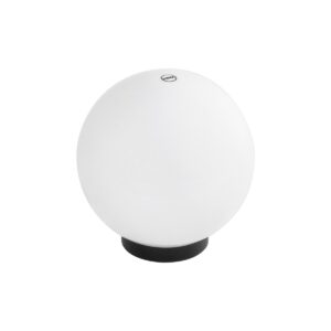 GLOBOSTAR® AGROS 61594 Φωτιστικό Κήπου με Ντουί 1 x E27 AC 220-240V Αδιάβροχο IP65 – Λευκό & Μάυρο – Μ20 x Π20 x Υ22cm