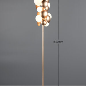 Trio Lighting Bubble 417400779 – Διακοσμητικό Φωτιστικό Δαπέδου G9, Χρυσό & Λευκό