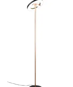 Trio Lighting – 434410165 GUANO Φωτιστικό Δαπέδου LED 19W 2100lm Step Dimmable CCT Μαύρο & Καφέ