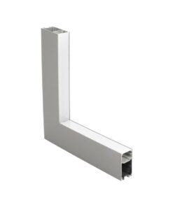 GLOBOSTAR® ALP-CORNER-IN90 LUMILINE 61771 Επιφανειακό / Κρεμαστό Προφίλ Αλουμινίου Γωνία με Λευκό Γαλακτερό Πατητό Κάλυμμα για Ταινίες LED IP20 – Γκρι Ανθρακί Ματ – Μ30 x Π3.5 x Υ7cm