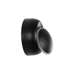 GLOBOSTAR® TSUKI 60675 Μοντέρνο Φωτιστικό Τοίχου – Απλίκα LED 5W 625lm 180° AC 220-240V Αδιάβροχο IP65 Θερμό Λευκό 2700K – Bridgelux COB Chip & TÜV SÜD Driver – Μαύρο Ματ – Μ14 x Π8.5 x Υ14cm – 5 Χρόνια Εγγύηση