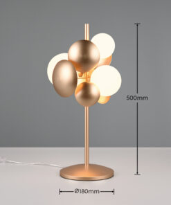 Trio Lighting Bubble 517400379 – Διακοσμητικό Επιτραπέζιο Φωτιστικό 3 x G9 Χρυσό