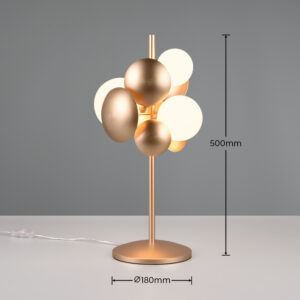 Trio Lighting Bubble 517400379 – Διακοσμητικό Επιτραπέζιο Φωτιστικό 3 x G9 Χρυσό