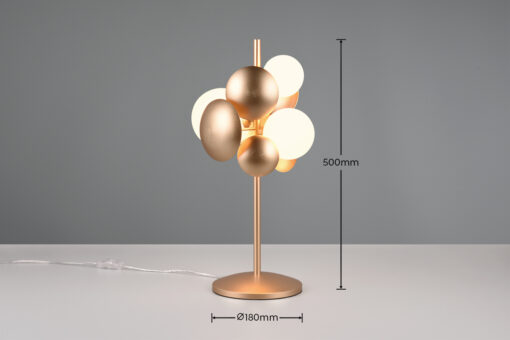 Trio Lighting Bubble 517400379 – Διακοσμητικό Επιτραπέζιο Φωτιστικό 3 x G9 Χρυσό