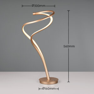 Trio Lighting NALA – 544310179 Επιτραπέζιο Φωτιστικό LED 17W 1900lm Dimmable CCT Χρυσό Ματ