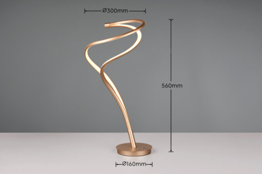 Trio Lighting NALA – 544310179 Επιτραπέζιο Φωτιστικό LED 17W 1900lm Dimmable CCT Χρυσό Ματ