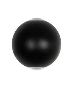 GLOBOSTAR® VEGA 60672 Μοντέρνο Φωτιστικό Τοίχου – Απλίκα LED 6W 750lm 30° AC 220-240V Αδιάβροχο IP65 Θερμό Λευκό 2700K – Bridgelux COB Chip & TÜV SÜD Driver – Μαύρο Ματ – Μ10 x Π7.5 x Υ10cm – 5 Χρόνια Εγγύηση