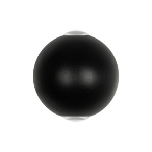 GLOBOSTAR® VEGA 60672 Μοντέρνο Φωτιστικό Τοίχου – Απλίκα LED 6W 750lm 30° AC 220-240V Αδιάβροχο IP65 Θερμό Λευκό 2700K – Bridgelux COB Chip & TÜV SÜD Driver – Μαύρο Ματ – Μ10 x Π7.5 x Υ10cm – 5 Χρόνια Εγγύηση