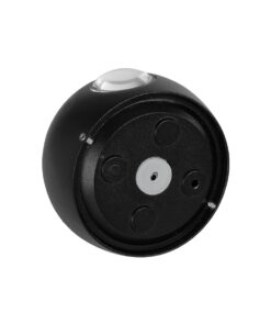 GLOBOSTAR® VEGA 60672 Μοντέρνο Φωτιστικό Τοίχου – Απλίκα LED 6W 750lm 30° AC 220-240V Αδιάβροχο IP65 Θερμό Λευκό 2700K – Bridgelux COB Chip & TÜV SÜD Driver – Μαύρο Ματ – Μ10 x Π7.5 x Υ10cm – 5 Χρόνια Εγγύηση