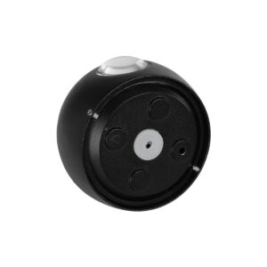 GLOBOSTAR® VEGA 60672 Μοντέρνο Φωτιστικό Τοίχου – Απλίκα LED 6W 750lm 30° AC 220-240V Αδιάβροχο IP65 Θερμό Λευκό 2700K – Bridgelux COB Chip & TÜV SÜD Driver – Μαύρο Ματ – Μ10 x Π7.5 x Υ10cm – 5 Χρόνια Εγγύηση