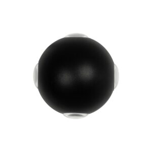 GLOBOSTAR® VEGA 60673 Μοντέρνο Φωτιστικό Τοίχου – Απλίκα LED 12W 1500lm 30° AC 220-240V Αδιάβροχο IP65 Θερμό Λευκό 2700K – Bridgelux COB Chip & TÜV SÜD Driver – Μαύρο Ματ – Μ10 x Π7.5 x Υ10cm – 5 Χρόνια Εγγύηση