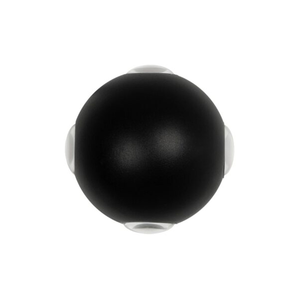 GLOBOSTAR® VEGA 60673 Μοντέρνο Φωτιστικό Τοίχου – Απλίκα LED 12W 1500lm 30° AC 220-240V Αδιάβροχο IP65 Θερμό Λευκό 2700K – Bridgelux COB Chip & TÜV SÜD Driver – Μαύρο Ματ – Μ10 x Π7.5 x Υ10cm – 5 Χρόνια Εγγύηση