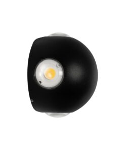 GLOBOSTAR® VEGA 60673 Μοντέρνο Φωτιστικό Τοίχου – Απλίκα LED 12W 1500lm 30° AC 220-240V Αδιάβροχο IP65 Θερμό Λευκό 2700K – Bridgelux COB Chip & TÜV SÜD Driver – Μαύρο Ματ – Μ10 x Π7.5 x Υ10cm – 5 Χρόνια Εγγύηση