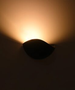 GLOBOSTAR® SELENE 60674 Μοντέρνο Φωτιστικό Τοίχου – Απλίκα LED 5W 625lm 90° AC 220-240V Αδιάβροχο IP65 Θερμό Λευκό 2700K – Bridgelux COB Chip & TÜV SÜD Driver – Μαύρο Ματ – Μ20 x Π9 x Υ12cm – 5 Χρόνια Εγγύηση