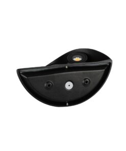 GLOBOSTAR® SELENE 60674 Μοντέρνο Φωτιστικό Τοίχου – Απλίκα LED 5W 625lm 90° AC 220-240V Αδιάβροχο IP65 Θερμό Λευκό 2700K – Bridgelux COB Chip & TÜV SÜD Driver – Μαύρο Ματ – Μ20 x Π9 x Υ12cm – 5 Χρόνια Εγγύηση