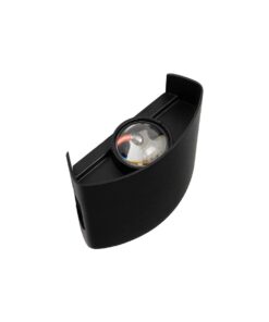 GLOBOSTAR® SIXOAD 60676 Μοντέρνο Φωτιστικό Τοίχου – Απλίκα LED 4W 500lm 30° AC 220-240V Αδιάβροχο IP65 Θερμό Λευκό 2700K – CREE XPE Chip & TÜV SÜD Driver – Μαύρο Ματ – Μ8.5 x Π3.5 x Υ8cm – 5 Χρόνια Εγγύηση