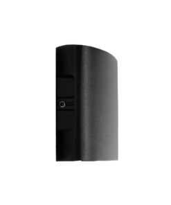 GLOBOSTAR® SIXOAD 60677 Μοντέρνο Φωτιστικό Τοίχου – Απλίκα LED 8W 1000lm 30° AC 220-240V Αδιάβροχο IP65 Θερμό Λευκό 2700K – CREE XPE Chip & TÜV SÜD Driver – Μαύρο Ματ – Μ12 x Π4 x Υ8cm – 5 Χρόνια Εγγύηση