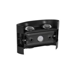 GLOBOSTAR® SIXOAD 60677 Μοντέρνο Φωτιστικό Τοίχου – Απλίκα LED 8W 1000lm 30° AC 220-240V Αδιάβροχο IP65 Θερμό Λευκό 2700K – CREE XPE Chip & TÜV SÜD Driver – Μαύρο Ματ – Μ12 x Π4 x Υ8cm – 5 Χρόνια Εγγύηση