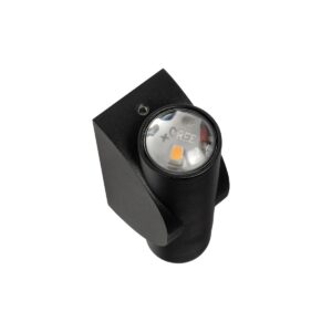 GLOBOSTAR® ARC 60679 Μοντέρνο Φωτιστικό Τοίχου – Απλίκα LED 4W 500lm 30° AC 220-240V Αδιάβροχο IP65 Θερμό Λευκό 2700K – CREE XPE Chip & TÜV SÜD Driver – Μαύρο Ματ – Μ3.5 x Π4.8 x Υ11.5cm – 5 Χρόνια Εγγύηση