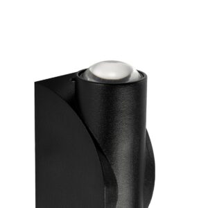 GLOBOSTAR® ARC 60679 Μοντέρνο Φωτιστικό Τοίχου – Απλίκα LED 4W 500lm 30° AC 220-240V Αδιάβροχο IP65 Θερμό Λευκό 2700K – CREE XPE Chip & TÜV SÜD Driver – Μαύρο Ματ – Μ3.5 x Π4.8 x Υ11.5cm – 5 Χρόνια Εγγύηση