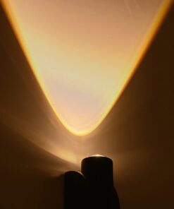 GLOBOSTAR® ARC 60679 Μοντέρνο Φωτιστικό Τοίχου – Απλίκα LED 4W 500lm 30° AC 220-240V Αδιάβροχο IP65 Θερμό Λευκό 2700K – CREE XPE Chip & TÜV SÜD Driver – Μαύρο Ματ – Μ3.5 x Π4.8 x Υ11.5cm – 5 Χρόνια Εγγύηση