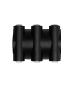 GLOBOSTAR® ARC 60680 Μοντέρνο Φωτιστικό Τοίχου – Απλίκα LED 12W 1500lm 30° AC 220-240V Αδιάβροχο IP65 Θερμό Λευκό 2700K – CREE XPE Chip & TÜV SÜD Driver – Μαύρο Ματ – Μ14 x Π4.8 x Υ11.5cm – 5 Χρόνια Εγγύηση