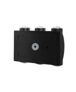 GLOBOSTAR® ARC 60680 Μοντέρνο Φωτιστικό Τοίχου – Απλίκα LED 12W 1500lm 30° AC 220-240V Αδιάβροχο IP65 Θερμό Λευκό 2700K – CREE XPE Chip & TÜV SÜD Driver – Μαύρο Ματ – Μ14 x Π4.8 x Υ11.5cm – 5 Χρόνια Εγγύηση