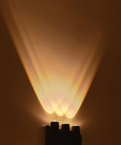 GLOBOSTAR® ARC 60680 Μοντέρνο Φωτιστικό Τοίχου – Απλίκα LED 12W 1500lm 30° AC 220-240V Αδιάβροχο IP65 Θερμό Λευκό 2700K – CREE XPE Chip & TÜV SÜD Driver – Μαύρο Ματ – Μ14 x Π4.8 x Υ11.5cm – 5 Χρόνια Εγγύηση