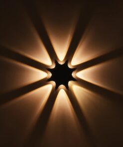 GLOBOSTAR® SPARK 60684 Μοντέρνο Φωτιστικό Τοίχου – Απλίκα LED 16W 2000lm 30° AC 220-240V Αδιάβροχο IP65 Θερμό Λευκό 2700K – CREE XPE Chip & TÜV SÜD Driver – Μαύρο Ματ – Μ25 x Π6 x Υ25cm – 5 Χρόνια Εγγύηση