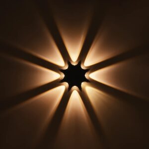 GLOBOSTAR® SPARK 60684 Μοντέρνο Φωτιστικό Τοίχου – Απλίκα LED 16W 2000lm 30° AC 220-240V Αδιάβροχο IP65 Θερμό Λευκό 2700K – CREE XPE Chip & TÜV SÜD Driver – Μαύρο Ματ – Μ25 x Π6 x Υ25cm – 5 Χρόνια Εγγύηση