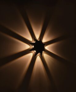 GLOBOSTAR® SPARK 60684 Μοντέρνο Φωτιστικό Τοίχου – Απλίκα LED 16W 2000lm 30° AC 220-240V Αδιάβροχο IP65 Θερμό Λευκό 2700K – CREE XPE Chip & TÜV SÜD Driver – Μαύρο Ματ – Μ25 x Π6 x Υ25cm – 5 Χρόνια Εγγύηση