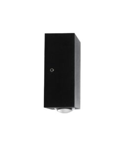 GLOBOSTAR® HIKARI 60685 Μοντέρνο Φωτιστικό Τοίχου – Απλίκα LED 4W 500lm 30° AC 220-240V Αδιάβροχο IP65 Θερμό Λευκό 2700K – CREE XPE Chip & TÜV SÜD Driver – Μαύρο Ματ – Μ6 x Π4 x Υ10.5cm – 5 Χρόνια Εγγύηση