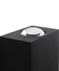 GLOBOSTAR® HIKARI 60685 Μοντέρνο Φωτιστικό Τοίχου – Απλίκα LED 4W 500lm 30° AC 220-240V Αδιάβροχο IP65 Θερμό Λευκό 2700K – CREE XPE Chip & TÜV SÜD Driver – Μαύρο Ματ – Μ6 x Π4 x Υ10.5cm – 5 Χρόνια Εγγύηση