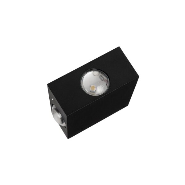 GLOBOSTAR® HIKARI 60686 Μοντέρνο Φωτιστικό Τοίχου – Απλίκα LED 8W 1000lm 30° AC 220-240V Αδιάβροχο IP65 Θερμό Λευκό 2700K – CREE XPE Chip & TÜV SÜD Driver – Μαύρο Ματ – Μ9 x Π4 x Υ9cm – 5 Χρόνια Εγγύηση