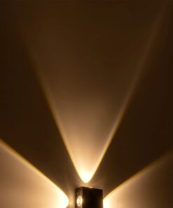 GLOBOSTAR® HIKARI 60686 Μοντέρνο Φωτιστικό Τοίχου – Απλίκα LED 8W 1000lm 30° AC 220-240V Αδιάβροχο IP65 Θερμό Λευκό 2700K – CREE XPE Chip & TÜV SÜD Driver – Μαύρο Ματ – Μ9 x Π4 x Υ9cm – 5 Χρόνια Εγγύηση